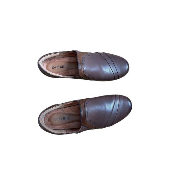 Cobb Hill By Rockport Bark Leather Laurel Slip On Shoes Size 6.5 Classy Comfort - Picture 3 of 8